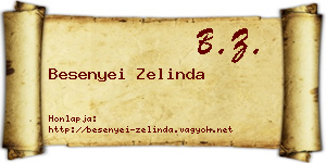 Besenyei Zelinda névjegykártya
